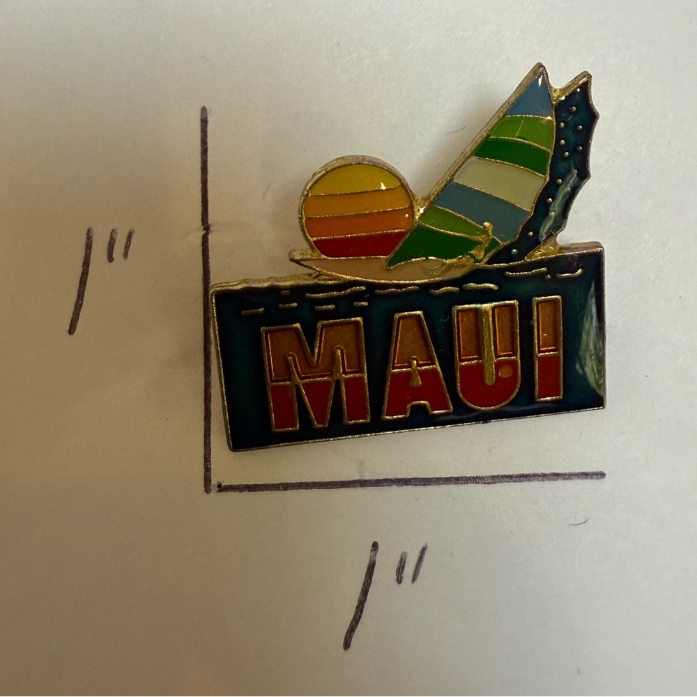 Colorful Maui Enamel Pin